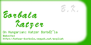borbala katzer business card